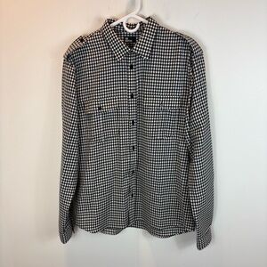 THE KOOPLES Wool Plaid Button Down Shirt
